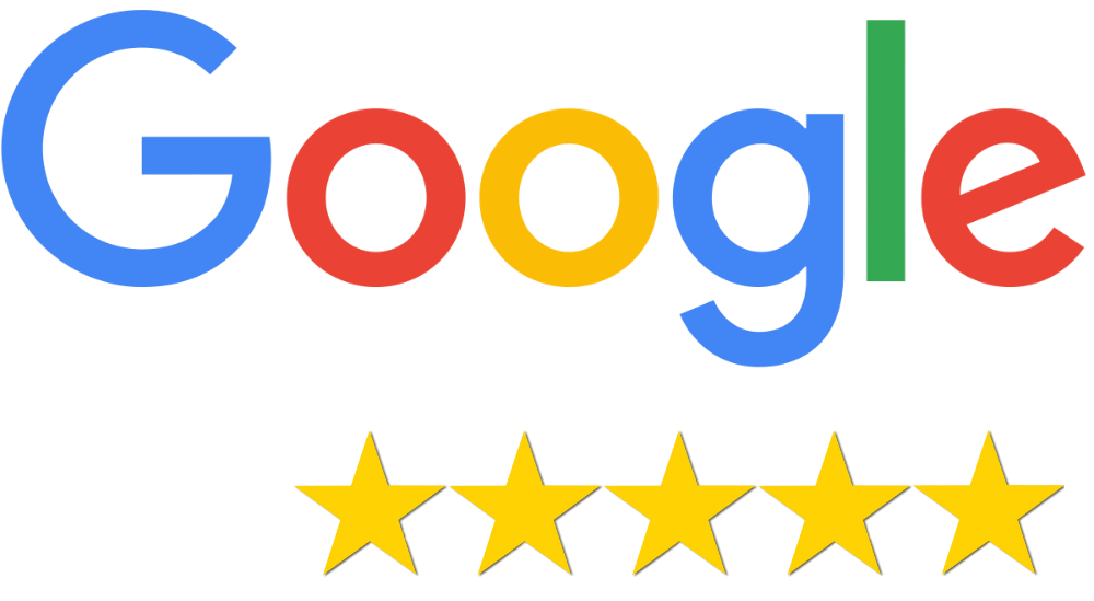 'Google Reviews rating of 4.82 with five stars.'